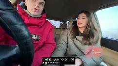Spy camera real russian blowjob in car with conversations